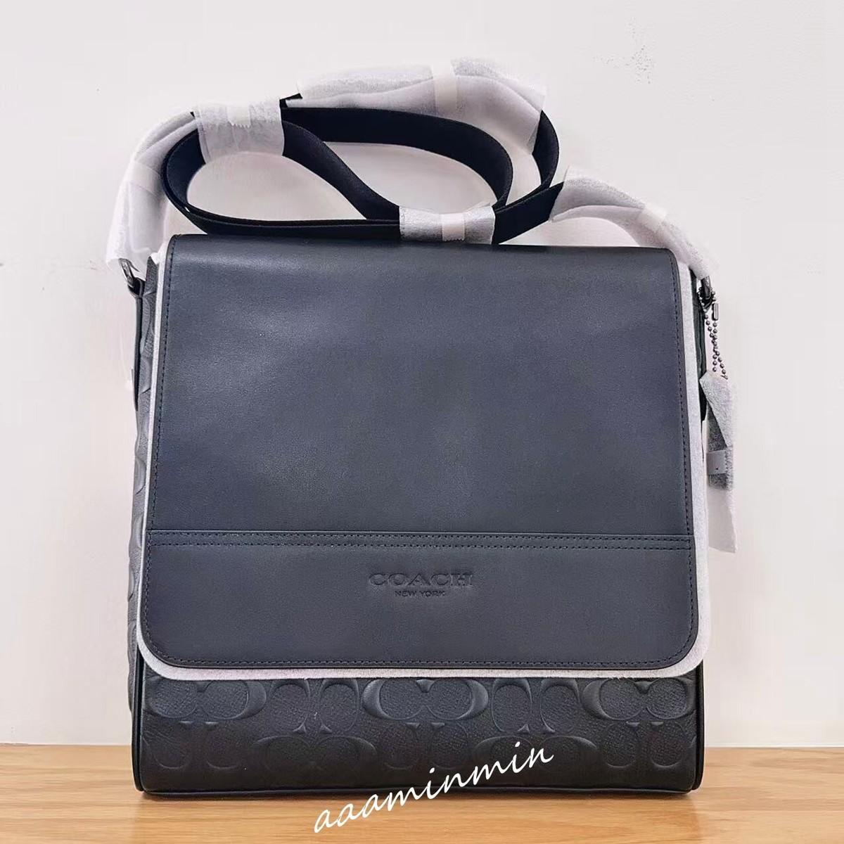 【COACH】バック NWT Coach Men Houston Map Bag In Signature Leather 4006 | eBay