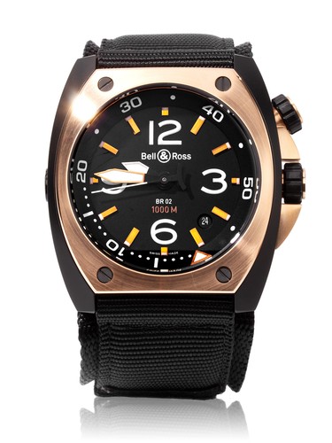 Bell \u0026 Ross Marine 92 PVD Steel 44mm 