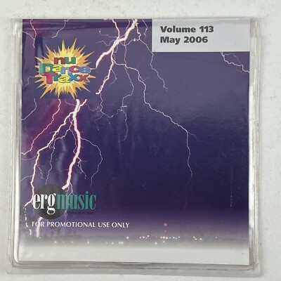 RARE 2006 PROMO CD - Nu Dance Traxx Volume 113 - ERG Music NDT001113