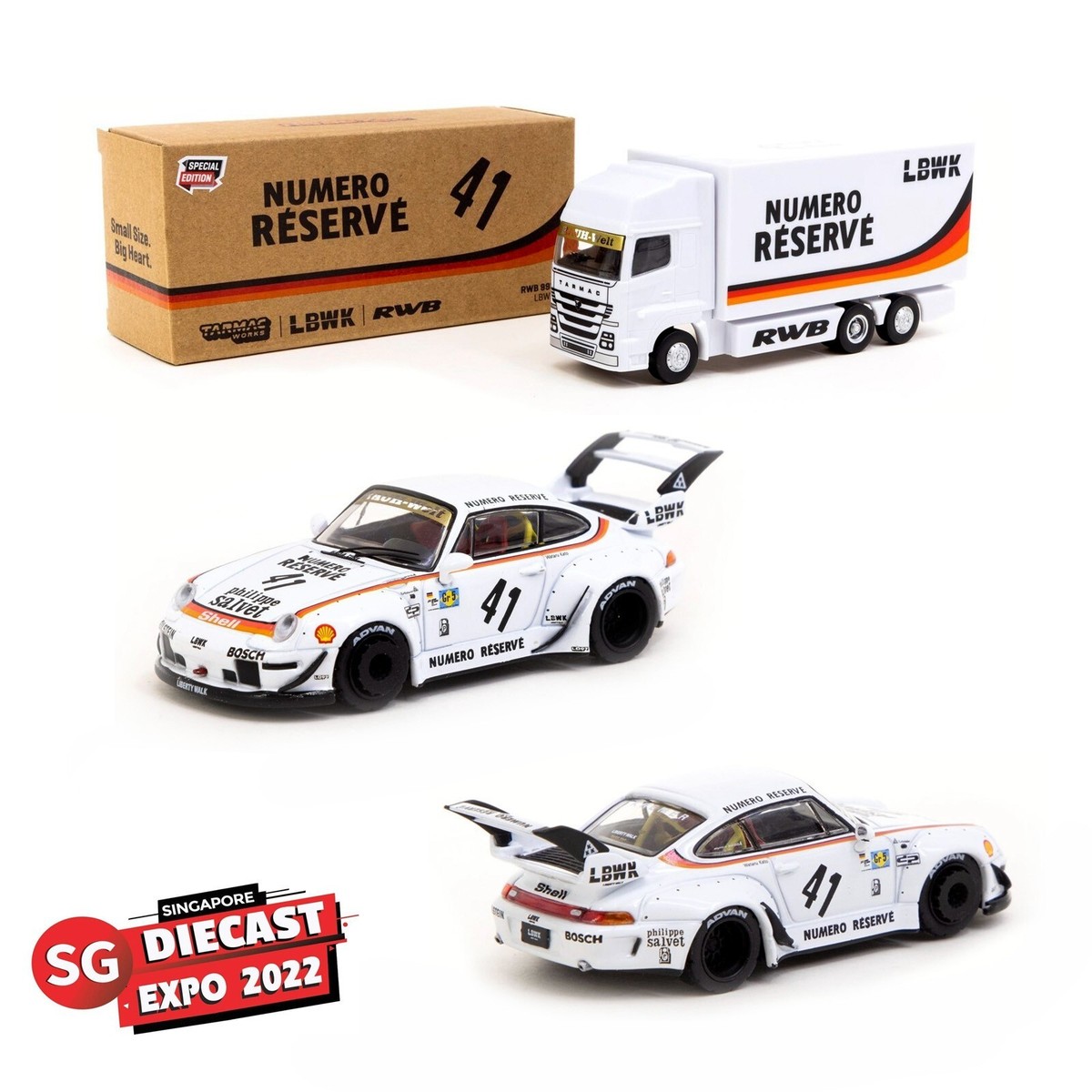 【TARMAC】 LBWK/RWB Porsche 993 EDITION TARMAC WORKS #41 PORSCHE 993 RWB LBWK NUMERO RESERVE
