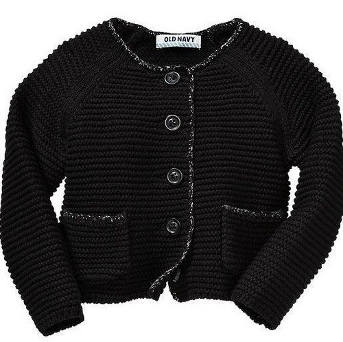 Maglione-giacca testurizzata bambina Old Navy 18-24 mesi nero 26,94€ nuovo con etichette