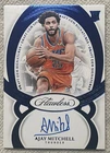 AJAY MITCHELL RC 2024-25 Panini Flawless Rookie Draft Gem Signatures Blue /8 OKC
