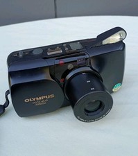 Olympus Infinity Stylus Zoom DLX 35mm Film Camera W/Battery TESTED