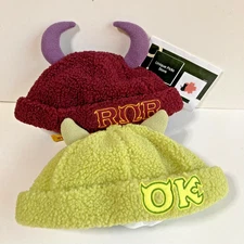 Tokyo Disney Monsters University inc Roar Omega oozma kappa Fluffy Hat Cap USED