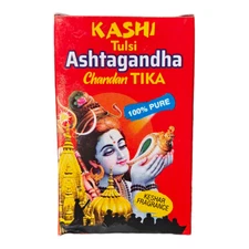 Ashtagandha Chandan Tika Pooja Tilak Powder, 60g, Yellow, (Pack of 2)