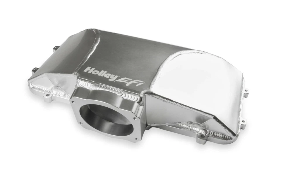 Holley 300-284 Silver Hi-Ram 95MM Side Mount Plenum Top for Mystique LS Sable LS Foto 3 de 4
