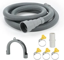 3.3ft Universal Washing Machine Drain Hose Extension Kit, 7-Piece Set with Adapt