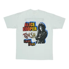 Vintage 1990 Alice Cooper Trash Tour Shirt Size: Unreadable
