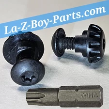 OEM LAZYBOY PARTS La-Z-Boy Recliner Leg Foot Rest Screw Bolt Plastic Grommet Set