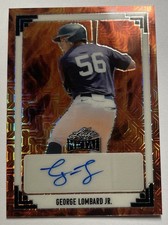 2024 Leaf Metal Leaf Autographs George Lombard Jr. #91A-GLJ. #1/1 Yankees