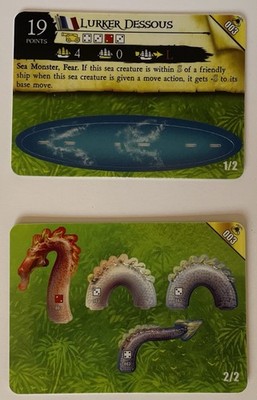 Wizkids Pirates CSG Savage Shores #3 Lurker Dessous Sea Monster NEW Unpunched