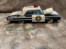 Vintage 1963 ASC Asahi Ford Galaxie Highway Patrol Tin Toy Rare Bullhorn Version