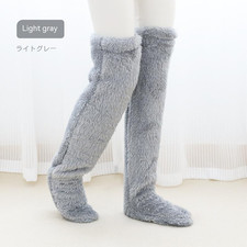 Over Knee High Fuzzy Long Socks Winter Warm Cold Leg Knee Joint Cold-Proof