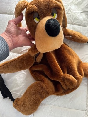 Vintage Dog Back pack plush Pet Pak Rare Purse Beagle eyes 25'' Puppy Legs Arms