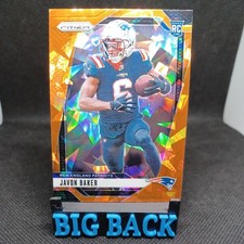 2024 Panini Prizm Javon Baker - Rookie - Orange Ice Prizm