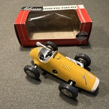 Schuco Micro Racer 1040 Yellow Ferrari VG+ 1950s Original Box No Key