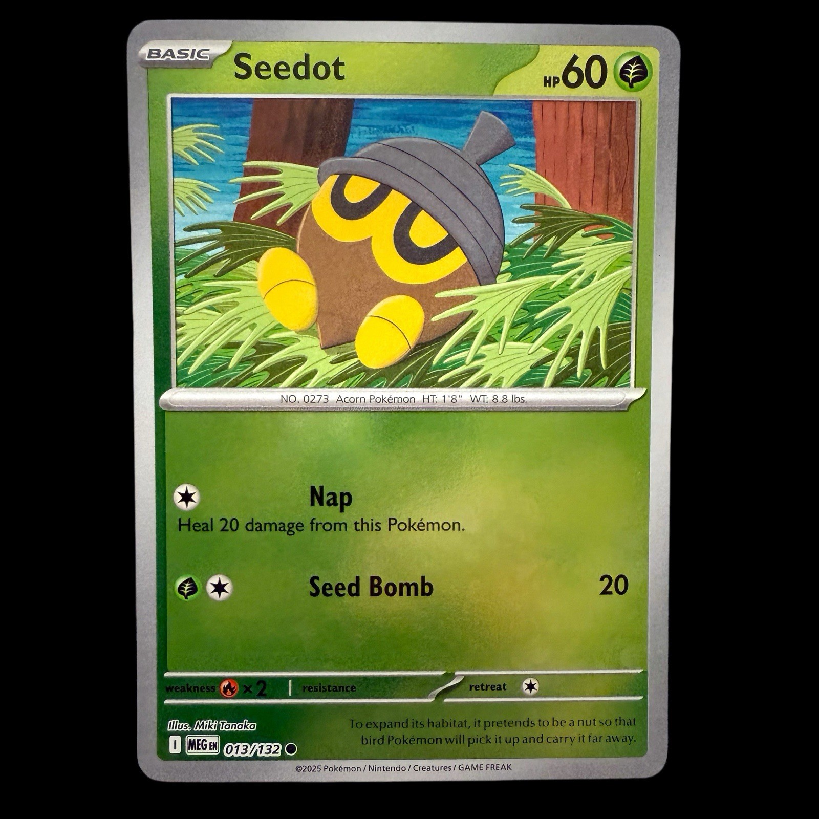 Seedot 013/132 Me01: Mega Evolution Reverse Holo Near Mint
