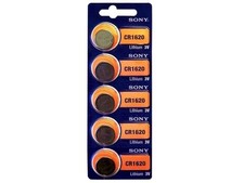 5 PCS SONY CR1620 1620 LITHIUM 3V BUTTON COIN CELL WATCH BATTERIES VALUE PACK