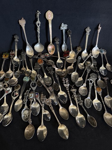 Vintage Rolex Spoons & Others - Souvenir Spoon Lot Of 54