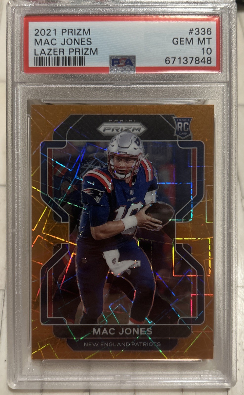 Mac Jones Panini Prizm #336 Lazer