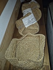 3 x NEU OVP IKEA FLURIG Jute Körbe Aufbewahrung Basket Bad Korb nature
