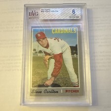 1970 Topps Steve Carlton #220 St. Louis Cardinals BVG 6 Baseball Card