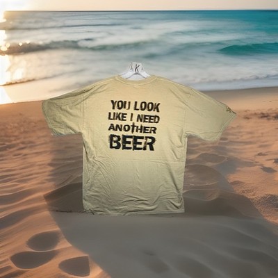 Mens Beer T Shirt Crazy Shirts Dyed XL Humor Funny Dad Joke 100% Cotton