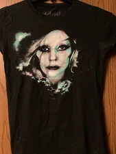 Lady Gaga - Facial Image - Charcoal Gray Shirt - Ladies - L