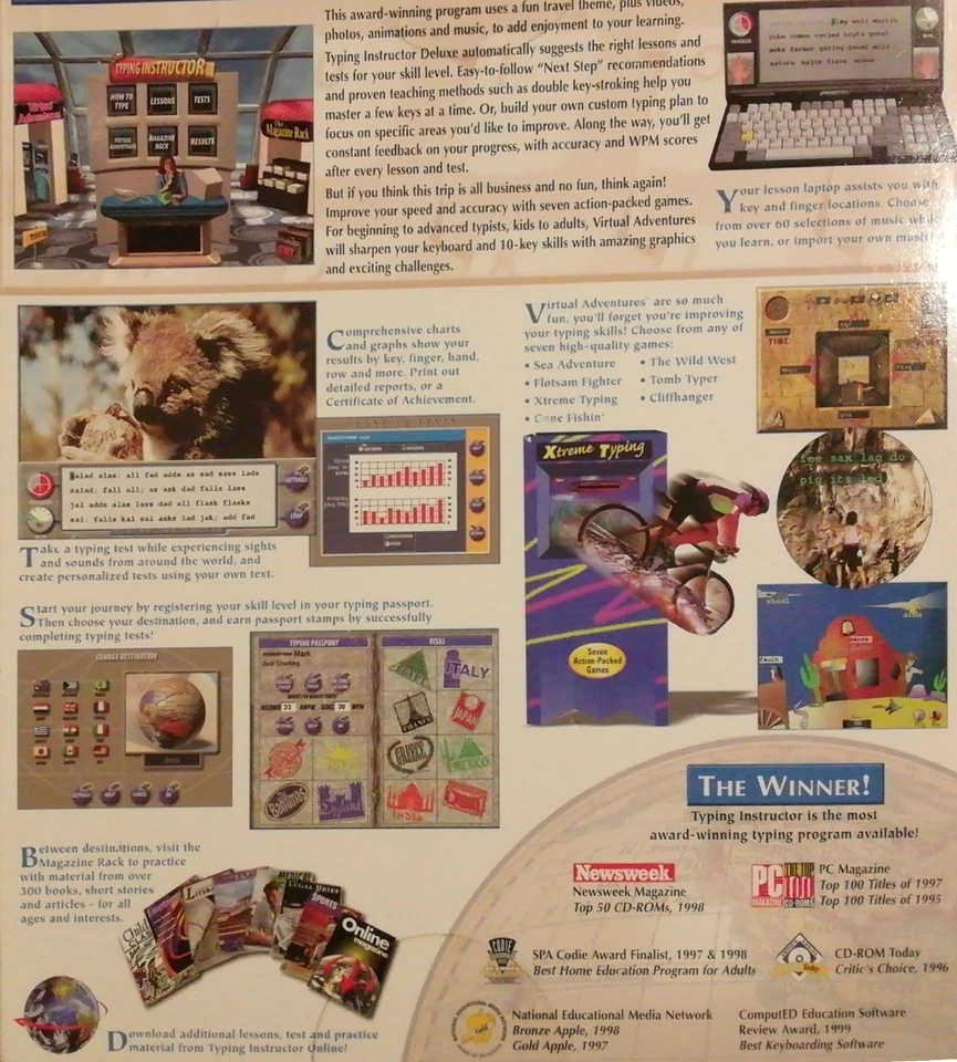 Typing Instructor Deluxe 10 Edition - CD & JEWEL CASE IN New shape, Open box - Image 2 of 4