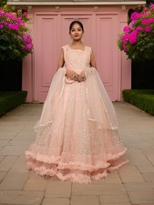 Gown with Cut Dana Glitter Work by Shreekama