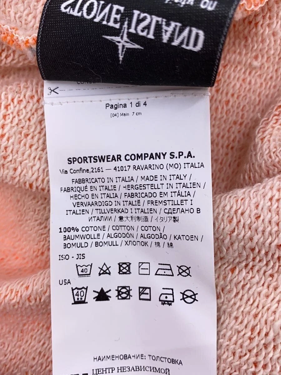 Felpa con cappuccio STONE ISLAND L arancione usata