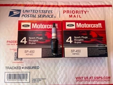 SP-450 FORD MOTORCRAFT SPARK PLUG (LOT OF 8) ASF42C) Genuine OEM.