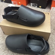 Nike Calm Mule Men's 9 Black Slip On Slides Shoes FD5130-001 NEW