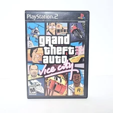 Grand Theft Auto Vice City Sony PlayStation 2 GTA 2002 PS2 Black Label VG 