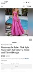 Runaway The Label Pink Ayla Tiered Solid Maxi Skirt Long Women’s Size S — photo 3