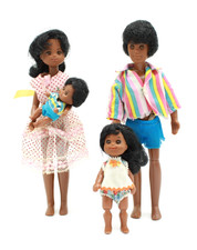 1973 Mattel African American Sunshine Happy Family Family Baby Child Vintage Rare