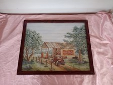 Kay Lamb Shannon Coca-Cola Country Store Framed Wall Art Rustic Americana Decor