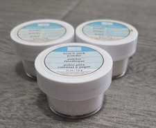 Lot Of 3 Stampin Up Embossing Clear  Iridescent Ice Powder  Heat  Stick .5 oz