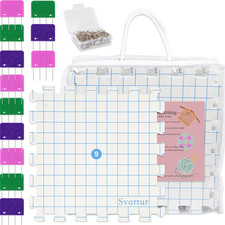 Interlocking Blocking Mat for Knitting and Crochet Projects, 9 Pack Knitting Blo