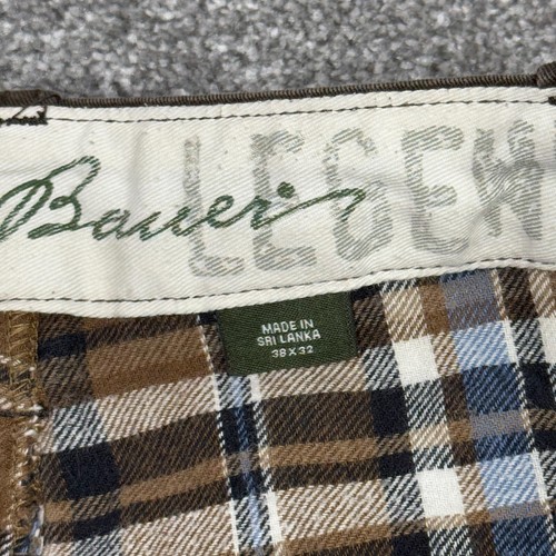 Eddie Bauer Pants Men 38 32 Brown Straight Cargo Lined Warm Winter Hike Pockets - Picture 9 of 11