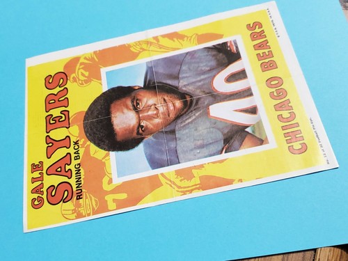 Topps Pin-Ups 1971 Gale Sayers Chicago Bears #12 🙂 - Imagen 4 de 4