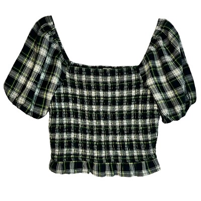 【新品未使用】Ameri／CHECK PUFF SLEEVE TOP セール】CHECK PUFF SLEEVE TOP（シャツ/ブラウス）｜Ameri