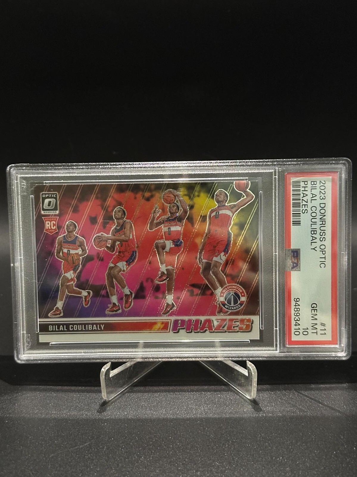 2023-24 Panini Donruss Optic Bilal Coulibaly Phazes Case Hit PSA 10