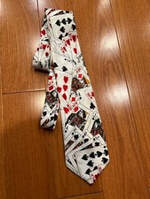 Colorful Playing Cards Pattern Novelty Tie by...
