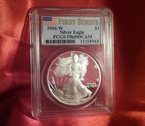 2006-W Silver Eagle, PCGS PR-69 DCAM First Strike