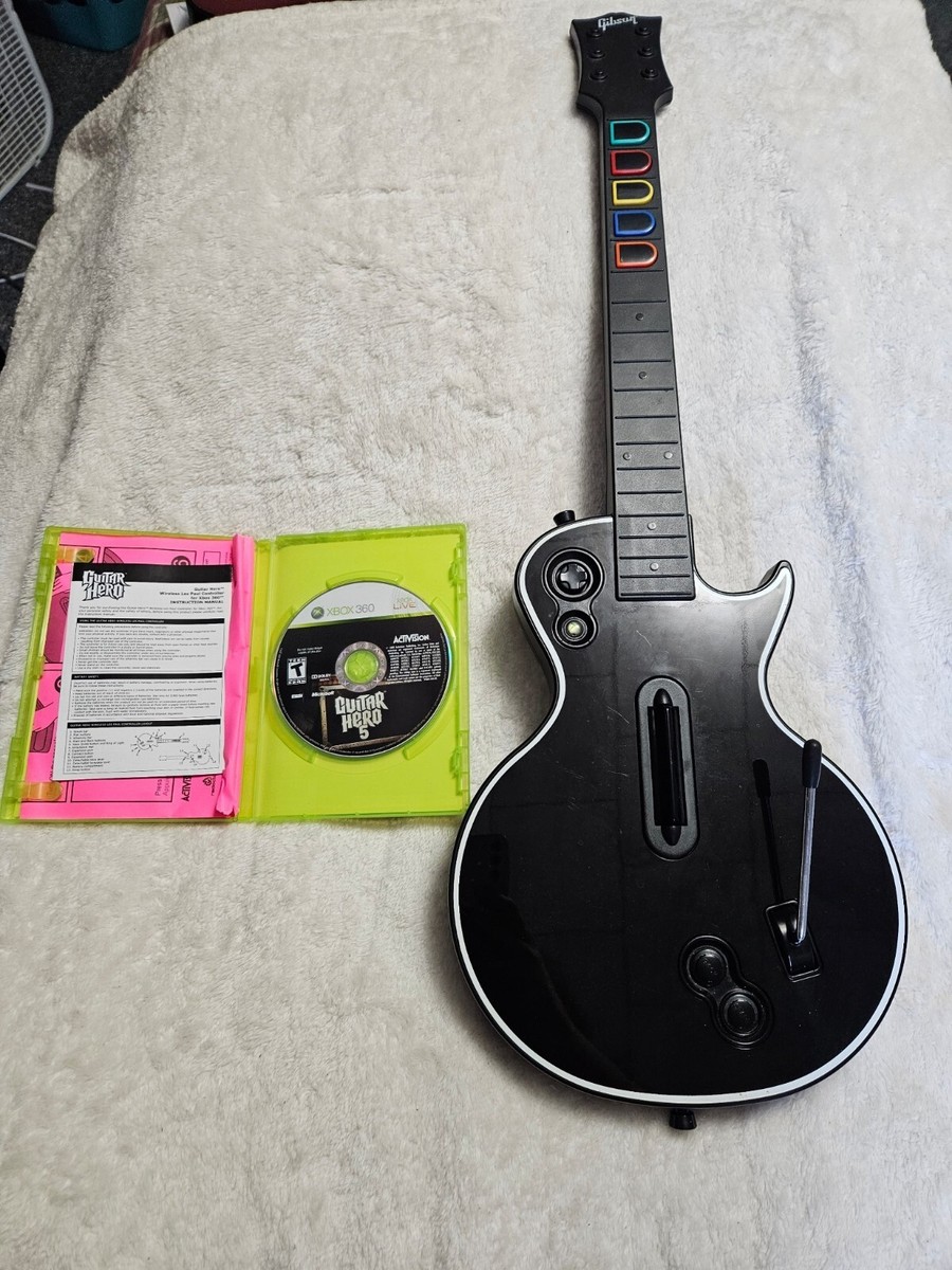 Guitar Hero Les Paul Wireless Xbox 360 Controller Bundle Works