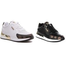 Guess Moxea 3D Printed G Logo Runner Womens Sneakers Black Brown US 5 - 10
