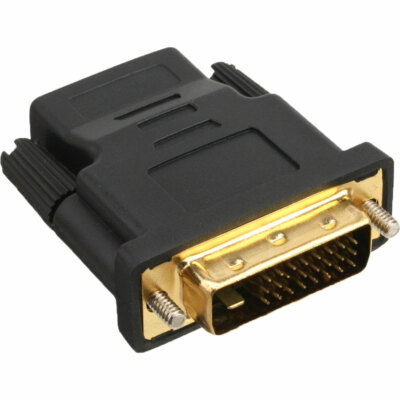 InLine  Adapter HDMI  Buchse zu DVI Stecker vergoldet schwarz