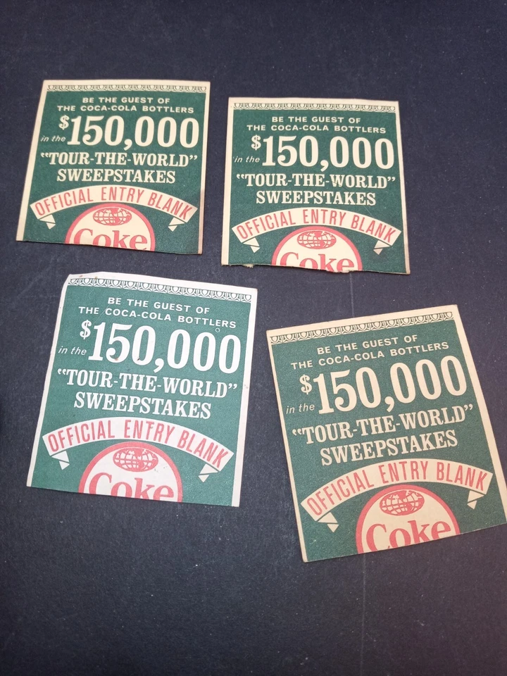 Lote coleccionable de tapas de botellas de refresco Coca Cola Tour The World 1962 vintage Foto 3 de 4