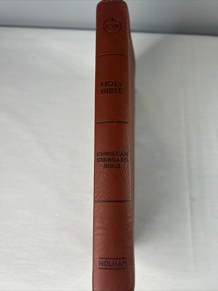 CSB Ultrathin Holy Bible Brown W/ Red Trim Christian Standard Bible Holman - Image 2 of 4